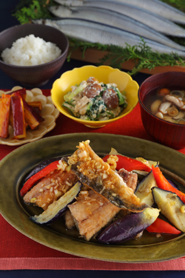 9月Bメニュー・テーマ食材：秋刀魚～魚をおろす！【16日～末日開催】