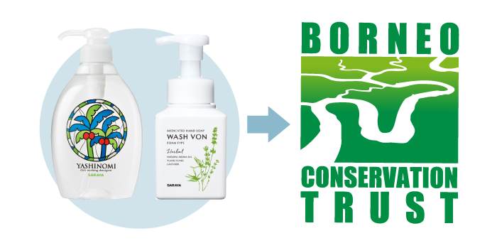 ボルネオ保全トラスト（BCT）を通じてボルネオ島の環境保全に使われます。