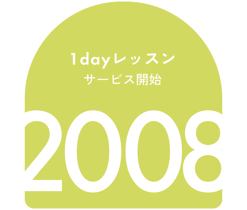 1dayレッスンサービス開始 2008