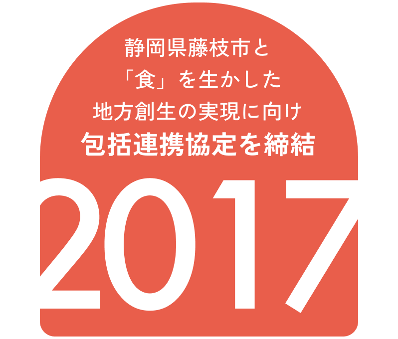 静岡県藤枝市と「食」を生かした地方創生の実現に向け包括連携協定を締結 2017