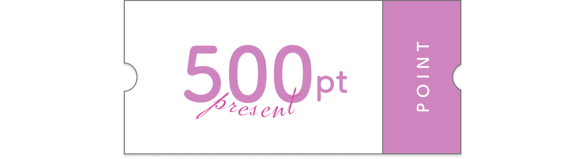 500ポイントプレゼント
