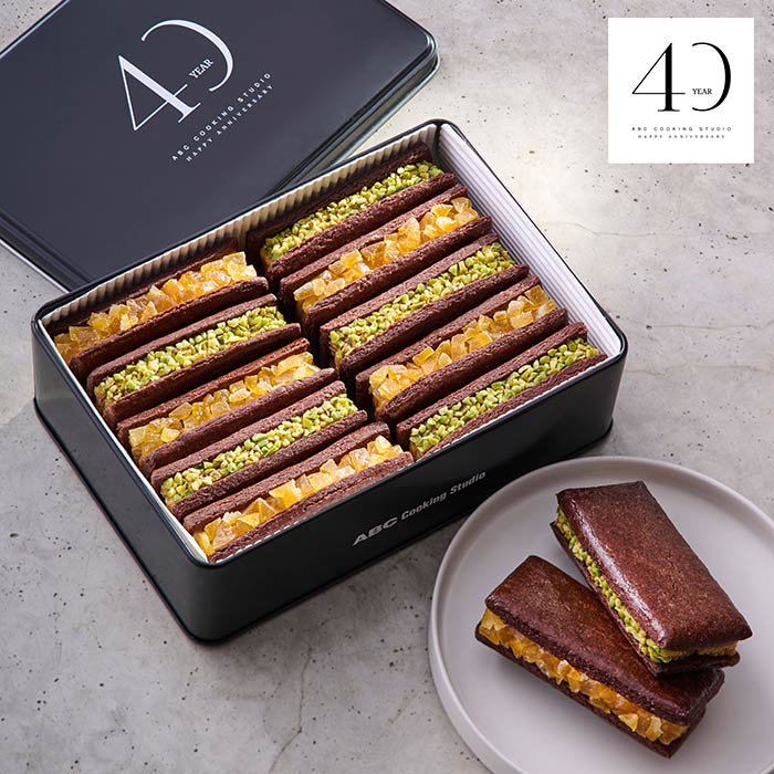 塩キャラメルのココアサブレサンド