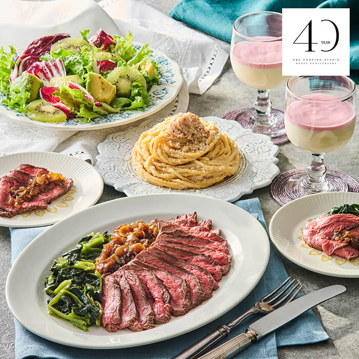 牛肉のタリアータ&濃厚たらこのカルボナーラ