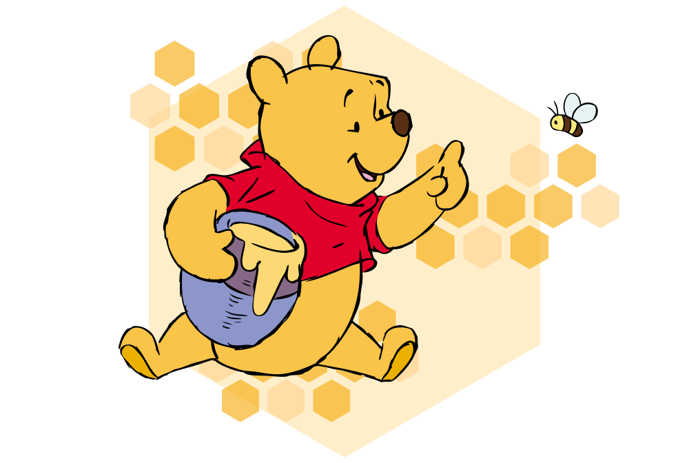 くまのプーさん/苺とはちみつのフレジエ