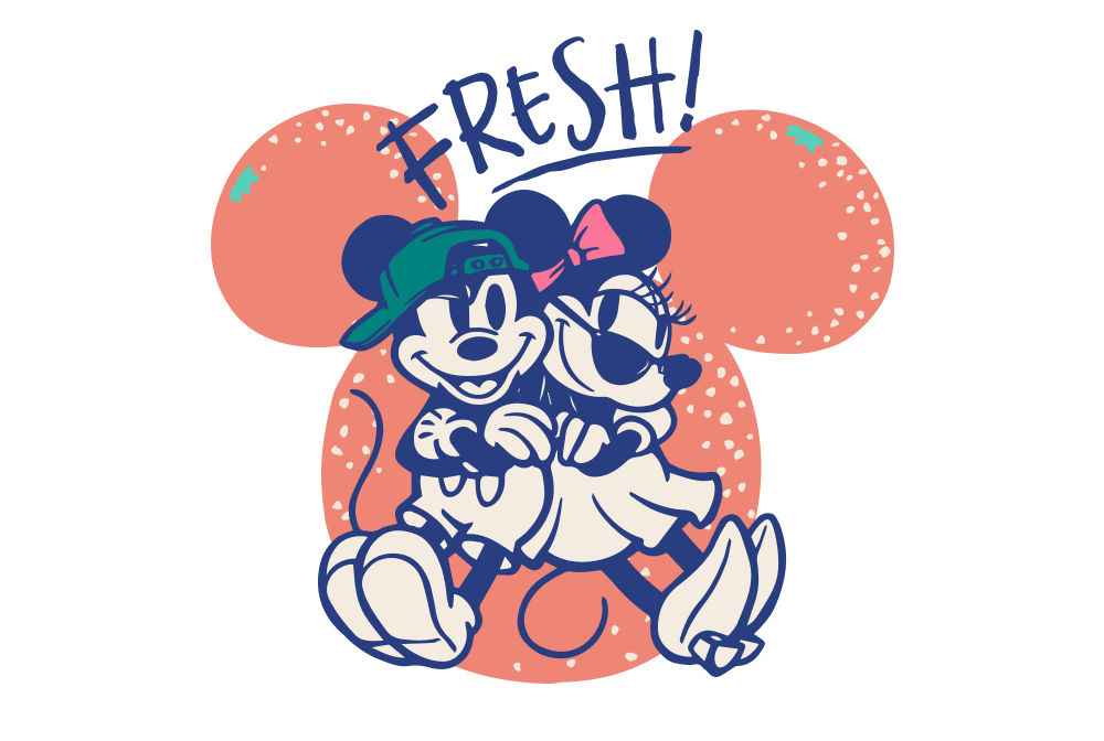 ミニーマウス/ピーチメルバロール