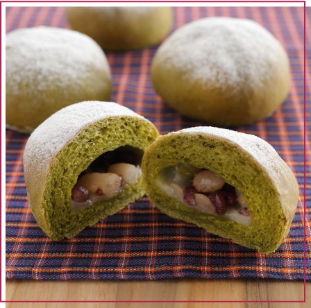 米粉と抹茶の豆大福