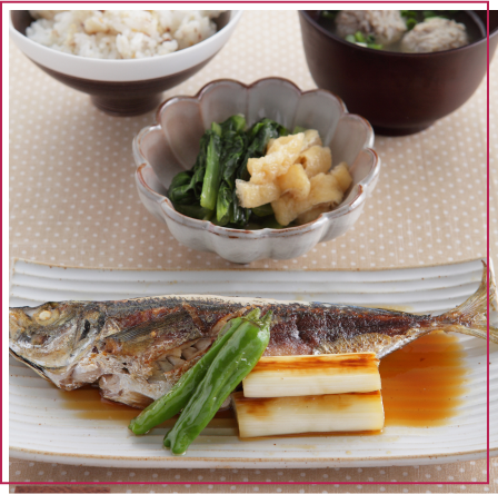 鯵の漬け焼き＆鯵ごはん＆つみれ汁