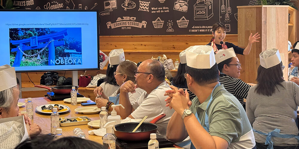 宮崎県延岡市の観光PRの様子