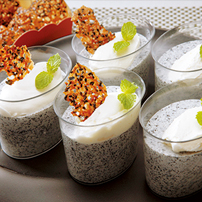 黒ごまのブランマンジェ ～ごまのチュイール