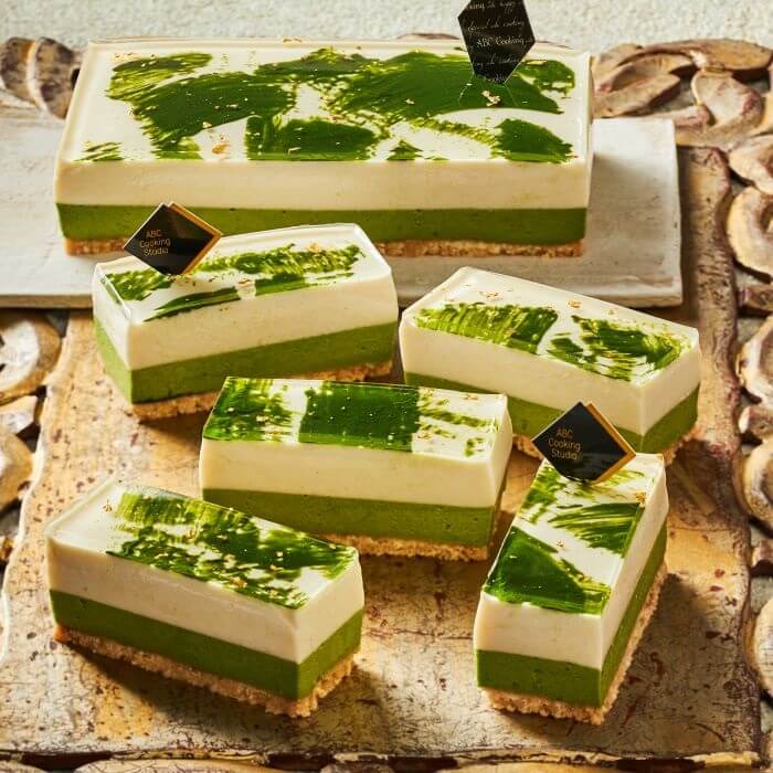 白ごまと抹茶のレアチーズ |料理教室のABCクッキングスタジオ