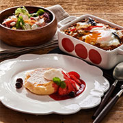 [ビューティー&ヘルシー]ふわふわパンケーキのカフェ風贅沢ランチ