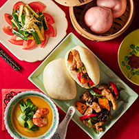 手作り中華まんで楽しむ華やかチャイニーズ