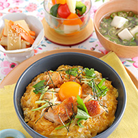 我が家の定番！親子丼定食