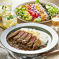 ルーから作る 本格ビーフカツカレー