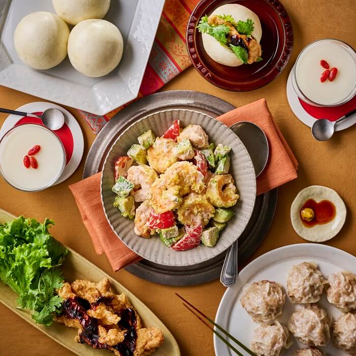 海老マヨ＆包まない焼売と中華蒸しパン