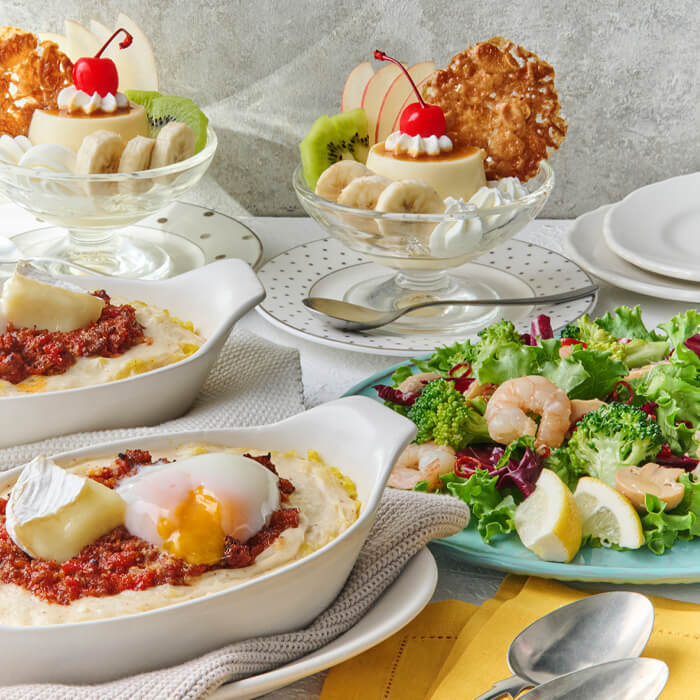 ミラノ風ドリア＆プリン・ア・ラ・モード |料理教室のABCクッキング