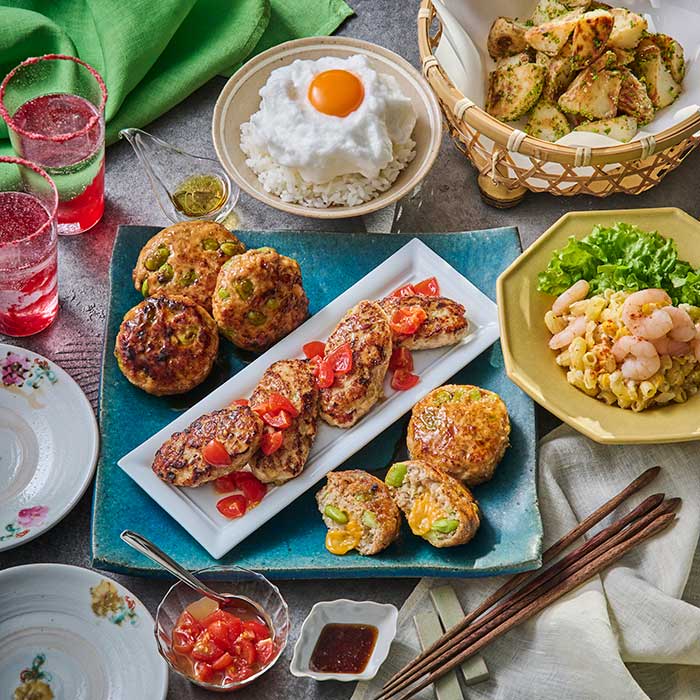 2種のつくねと創作和食