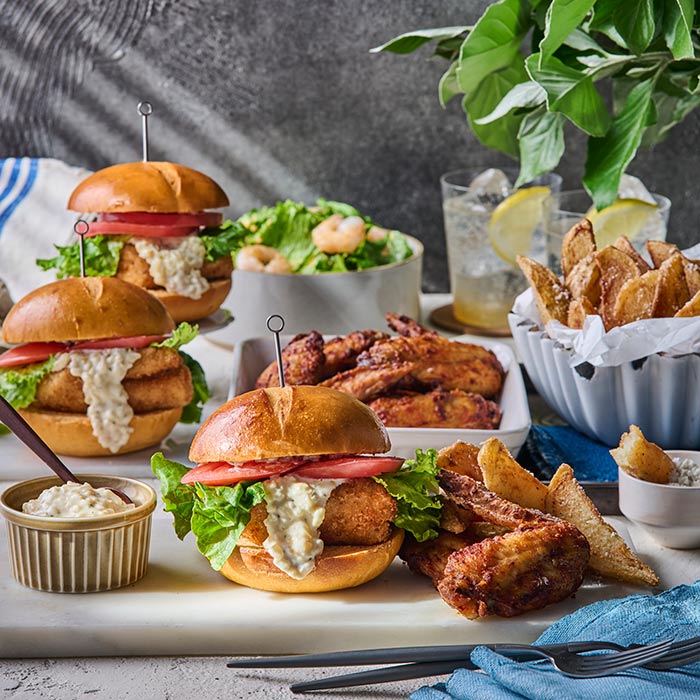 絶品フィッシュバーガー＆チキンウィング