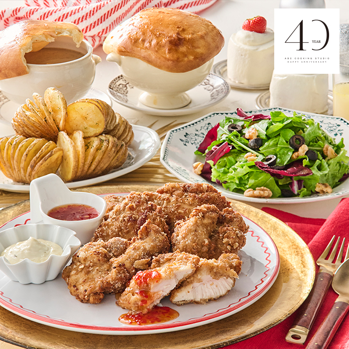 トリュフ香るポットパン＆いちごのケーキ |料理教室のABCクッキング