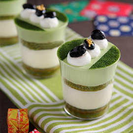 Matcha Green Tea Tiramisu Pots