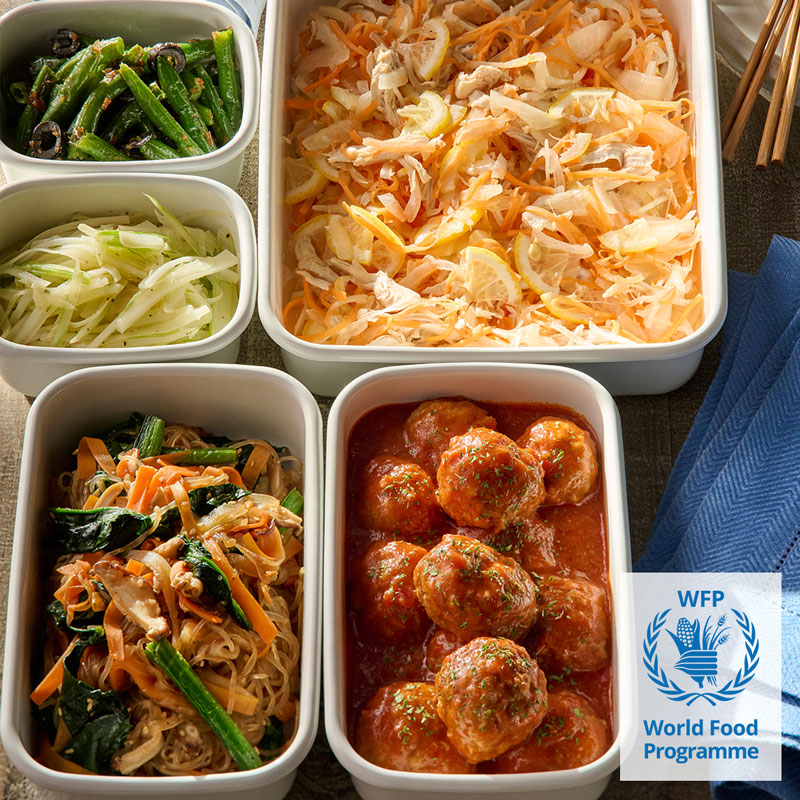 【国連WFP支援1day】冷蔵庫の野菜もIN！『デリ風作り置き』5品
