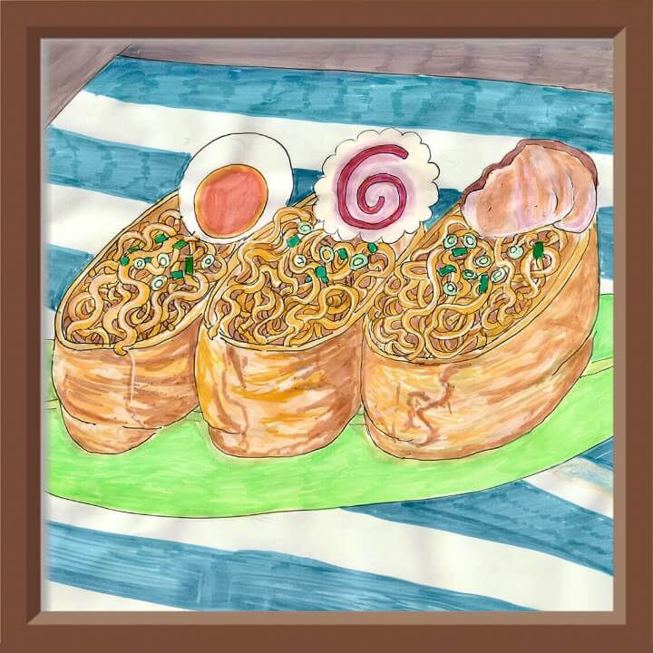 「お祝いラーメンいなり」