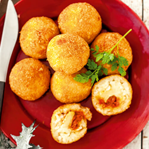 クリスマスミラノ風アランチーニ