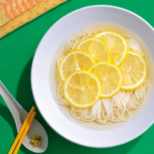 ひんやりレモンそうめん