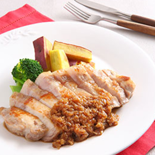 ポークステーキ～シャリアピンジンジャーソース～