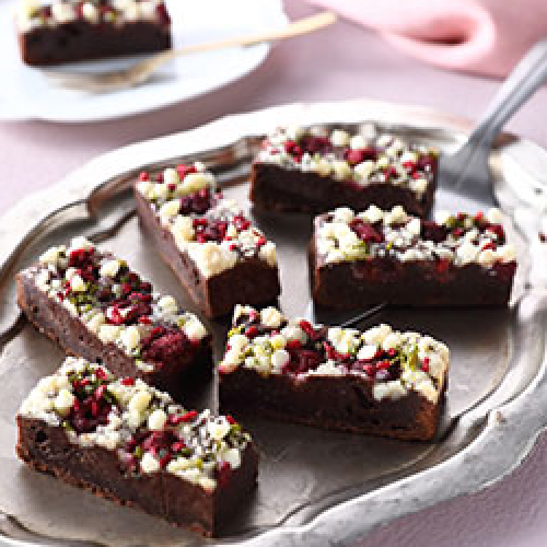 木苺のクランブルブラウニー