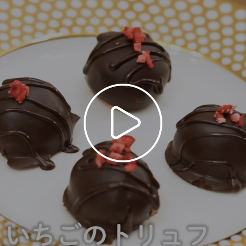 いちごのトリュフ