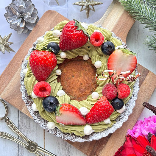 サクサク華やか♡リースタルト