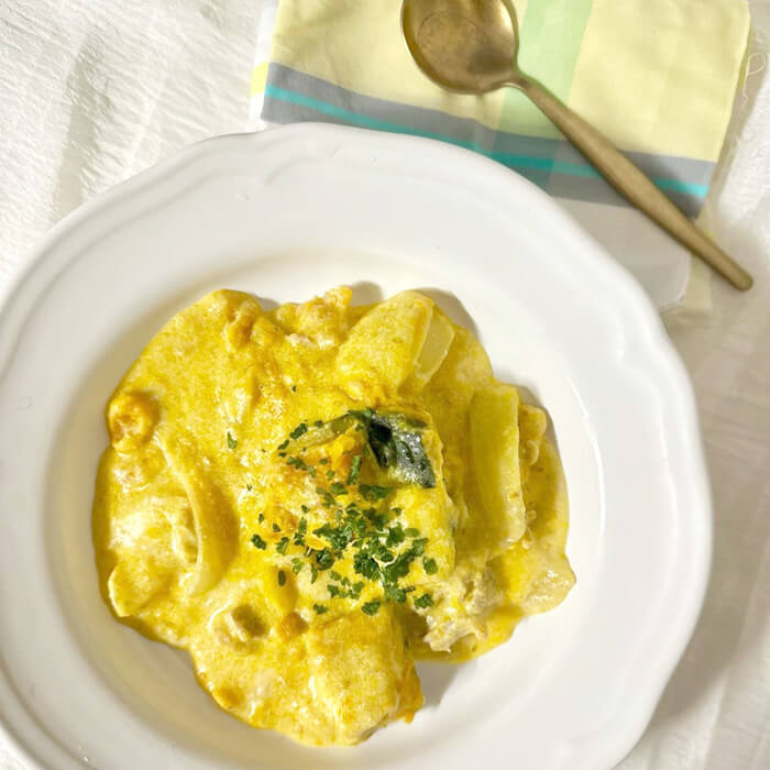 冷凍かぼちゃを使って簡単ホワイトシチュー