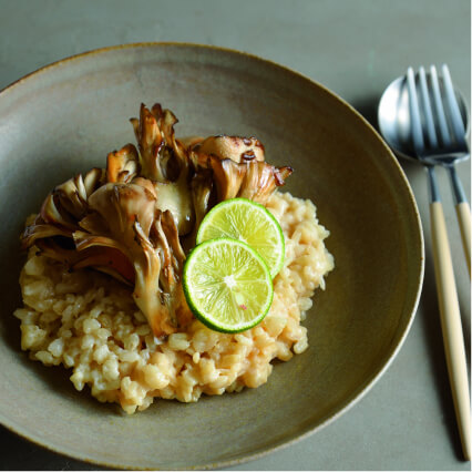 舞茸のみそクリームリゾット