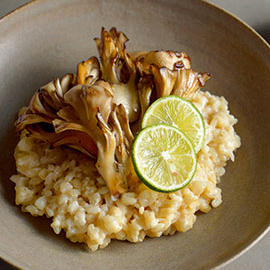 舞茸のみそクリームリゾット