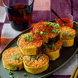 ごぼう香るオムライスキンパ