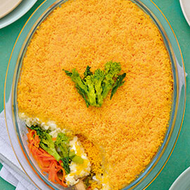 春野菜のミモザグラタン