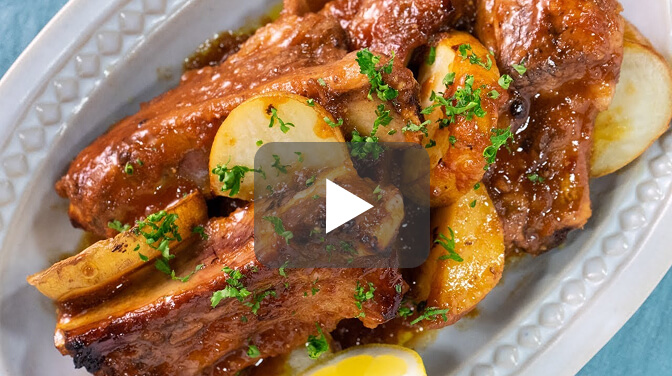 漬けて焼くだけ！スペアリブのオーブン焼き