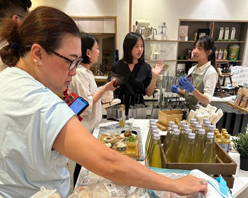 物販の様子