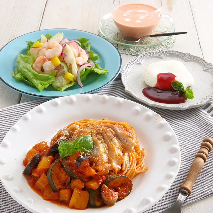 お野菜たっぷりごちそうパスタ